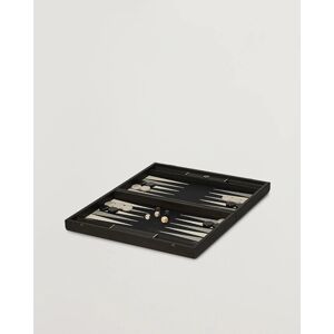 Manopoulos Classic Leatherette Backgammon Set Black - Sininen - Size: S M L XL - Gender: men