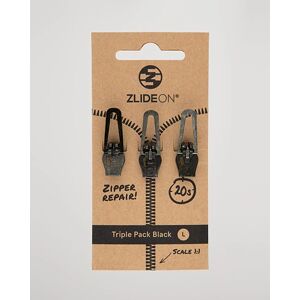 ZlideOn 3-Pack Zippers Black L - Ruskea - Size: EU41 EU41,5 EU42 EU43,5 EU44 EU44,5 EU45 - Gender: men