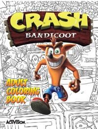 Activision Crash Bandicoot Adult Coloring Book Nidottu