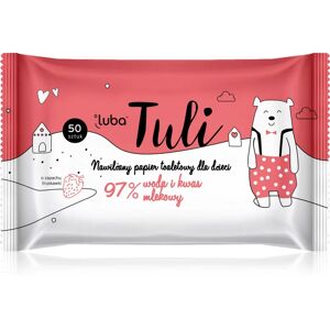 Luba Tuli Lactic acid papier toilette humide à l’acide lactique pour enfant Strawberry 50 pcs