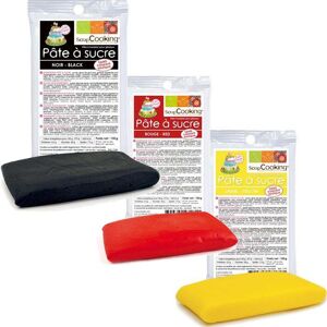 Kit de pate a sucre Allemagne - noir-rouge-jaune Scrapcooking