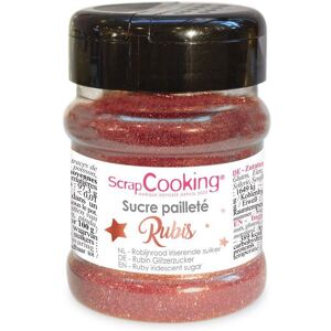 Paillettes sucrees - Rubis - 160 g Scrapcooking