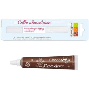 Stylo chocolat + Stylo pinceau colle alimentaire Scrapcooking