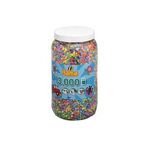 Hama - 211-50 - loisir créatif - midi pot 13000 perles - mélange pastel - Publicité