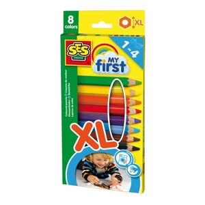 SES Creative® My first - Crayons de couleur enfant epais XL
