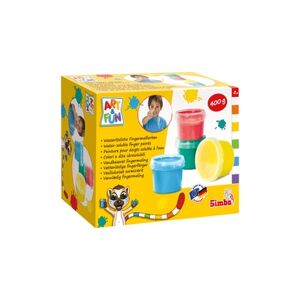 Simba Peinture pour doigt a leau soluble ArtFun 4 pots