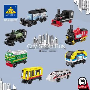 City Train 8 – jouet d éjection assemblé pour enfants, bloc de construction, modèle garçon, Puzzle, mosaïque, cadeau