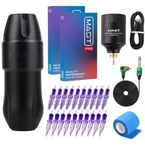 Mast Tour Pro – Machine à tatouer, Kit sans fil, Interface RCA, Charge rapide, batterie LCD Rechargeable pour ensemble de cartouches de maquillage