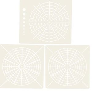 Danlai 3pcs Mandala Painting Modèles Pochants Pour Scrapbook Coloriage Album De Relief Pochoir Lavable Décoratif - Publicité