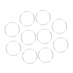 COHEALI 60 Pcs Acrylique Feuille Ronde Porte-Clés Vierge Ornements