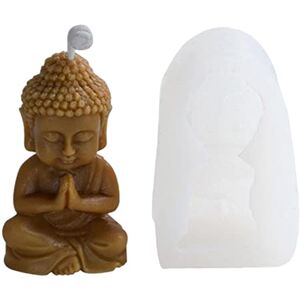 Lecerrot Moule À Bougie en Silicone Bouddha Moule À Statue Bouddha, Moule À Savon Fait Main Bricolage, Moule en Silicone pour Décoration Gâteau, Chocolat, Savon, Cire Soja, Artisanat - Publicité