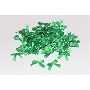 Lot de 100 mini nœuds en ruban satiné 25 mm pour décoration de mariage (vert foncé) - Publicité