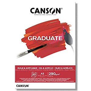 Canson Graduate Huile et Acrylique Bloc 20 feuilles A5 290g/m² - Publicité