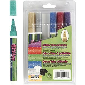 Creativ Glitzer Deco 6asstd Lot de 6 crayons de tissu 3 mm - Publicité