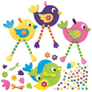 Baker Ross Décorations motif Oiseaux à Perles Lot de 5, Activités Manuelles pour Enfants (FC717) - Publicité
