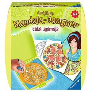 Ravensburger – Mandala Designer – Mini – Dessin – Loisir créatif – Kit voyage – Pochoir – Cute Animals – Animaux mignons – Enfant – Dès 6 ans – 29766 – Version française - Publicité