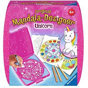 Ravensburger – Mandala Designer – Mini – Dessin – Loisir créatif – Kit voyage – Pochoir – Licorne – Unicorn – Activité créative – Enfant – Dès 6 ans – 29704 – Version française - Publicité