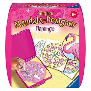 Ravensburger – Mandala Designer – Mini – Dessin – Loisir créatif – Kit voyage – Pochoir – Flamingo – Flamant rose – Enfant – Dès 6 ans – 28520 – Version française - Publicité