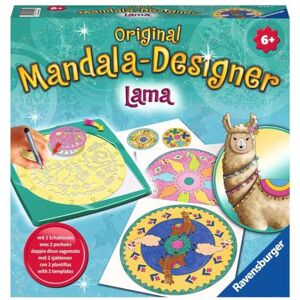 Ravensburger – Mandala Designer – Dessin – Loisir créatif – Pochoirs – Crayons de couleur inclus – Lama – Activité créative – Enfant – Dès 6 ans – 28519 – Version française - Publicité