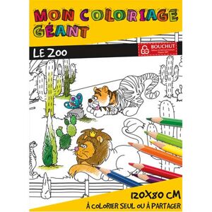 Cbg Poster géant à colorier, format 80 x 120 cm, thème le zoo - Lot de 2