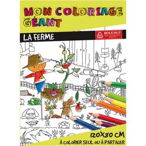 Cbg Poster géant à colorier, format 80 x 120 cm, thème la ferme - Lot de 2