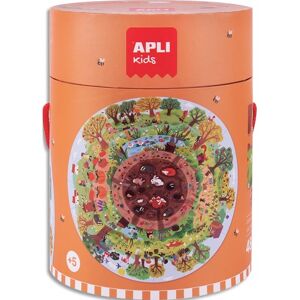 Apli kids Puzzle circulaire de 48 pièces pour apprendre la Biosphère - Lot de 2