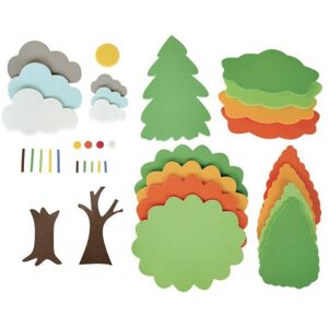 Oz international Kit 4 saisons - 540 pieces en mousse assorties (arbres, nuages...)
