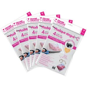 Graine créative Pochette de 4 feuilles A4 de plastique dingue transparent imprimable - Lot de 3