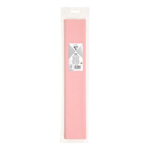 Clairefontaine PAPIER CRÉPON, Sachet de 1 feuille pliée 75% au format 2,50x0,50m - Rose pâle - Lot de 20 Rouge