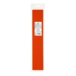Clairefontaine PAPIER CRÉPON, Sachet de 1 feuille pliée 75% au format 2,50x0,50m - Orange - Lot de 20 Blanc
