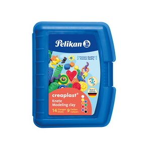 Pelikan Pâte à modeler pour enfants Creaplast 198/9, rouge - Lot de 3