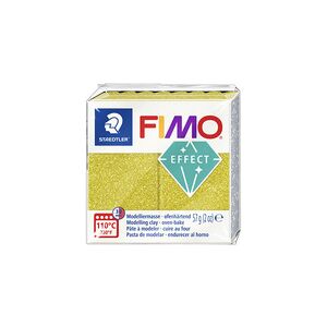Fimo Pâte à modeler EFFECT, or pailleté, 57 g - Lot de 7
