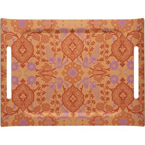 Le Jacquard Français Plateau en bois coquelicot 58 x 42 Rouge 58x0x42cm