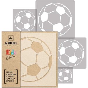 Nakleo Pochoirs en plastique reutilisables (5 pieces) // BALLON DE SOCCER