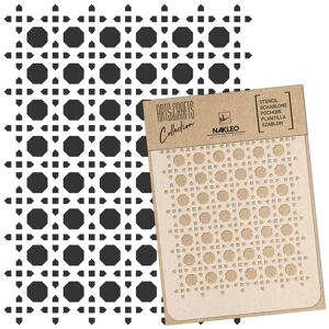 Nakleo Pochoir reutilisable - Craft - Scrapbooking // TRESSE VIENNOISE - ROTIN - A4 (21x30cm)