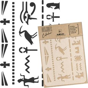 Nakleo Pochoir reutilisable - Craft - Scrapbooking // HIEROGLYPHES EGYPTIENS - A4 (21x30cm)