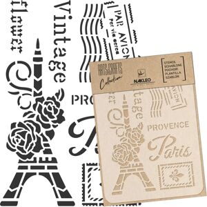 Nakleo Pochoir reutilisable - Craft - Scrapbooking // CARTE POSTALE DE PARIS - A3 (30x42cm)