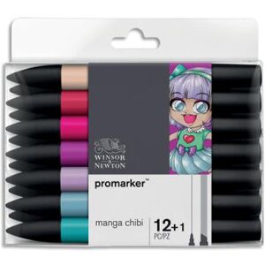 Set de 12 PROMARKER + 1 blender -Winsor & Newton - Couleurs Manga