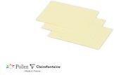 Paquet de 25 cartes simples Pollen 70x95mm 210g/m² - Canari - Lot de 5