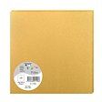 Paquet de 25 cartes simples Pollen 160x160mm 210g/m² - Or - Lot de 2