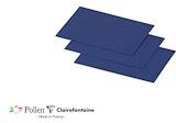 Paquet de 25 cartes simples Pollen 70x95mm 210g/m² - Bleu nuit - Lot de 5