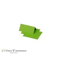 Clairefontaine Paquet de 25 marque-places Pollen 85x80mm 210g/m² - Vert menthe - Lot de 3