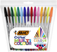 BIC cristal multicolour ballpoint pen pack (15-pack)