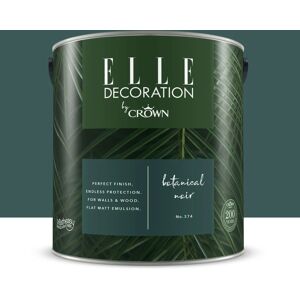 ELLE DECORATION Pittura per interni super lavabile,  by Crown blue botanical noir 374 opaco, 2.5 L