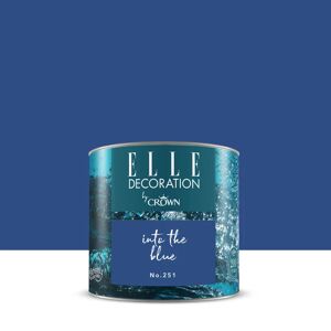 ELLE DECORATION Pittura per interni super lavabile,  by Crown blu into the blue 251 opaco, 0.125 L