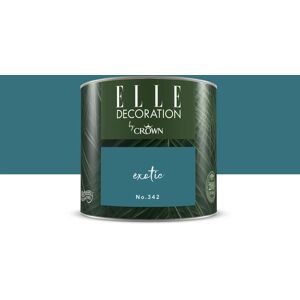 ELLE DECORATION Pittura per interni super lavabile,  by Crown blu exotic 342 opaco, 0.125 L