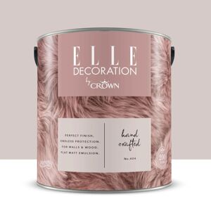 ELLE DECORATION Pittura per interni super lavabile,  by Crown rosa hand crafted 404 opaco, 2.5 L