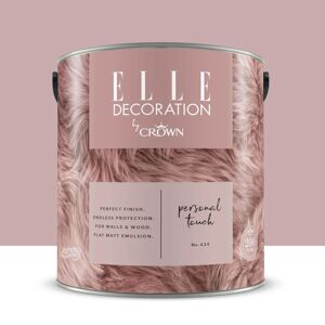 ELLE DECORATION Pittura per interni super lavabile,  by Crown rosa personal touch 429 opaco, 2.5 L