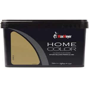 MAXMEYER Pittura per interni super lavabile,  Home Color oro opaco, 2.5 L