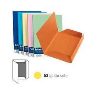 Favini 25 Cartelline a 3 Lembi 200 g - 24,5x34,5 cm Giallo